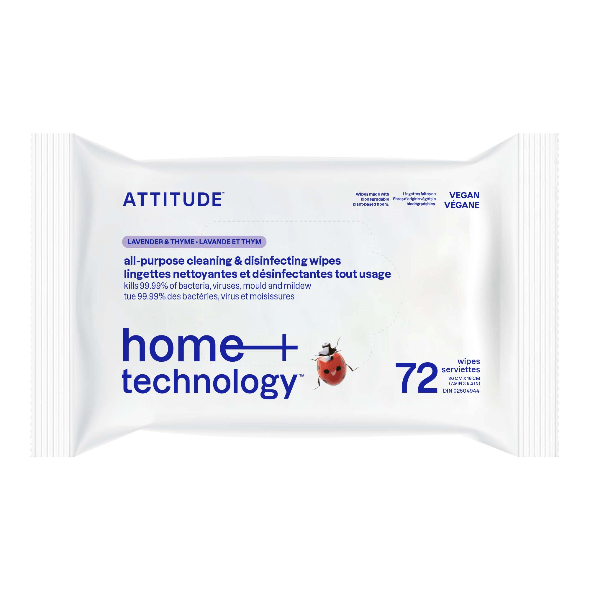 ATTITUDE Cleaning Wipes Disinfectant 99.99%