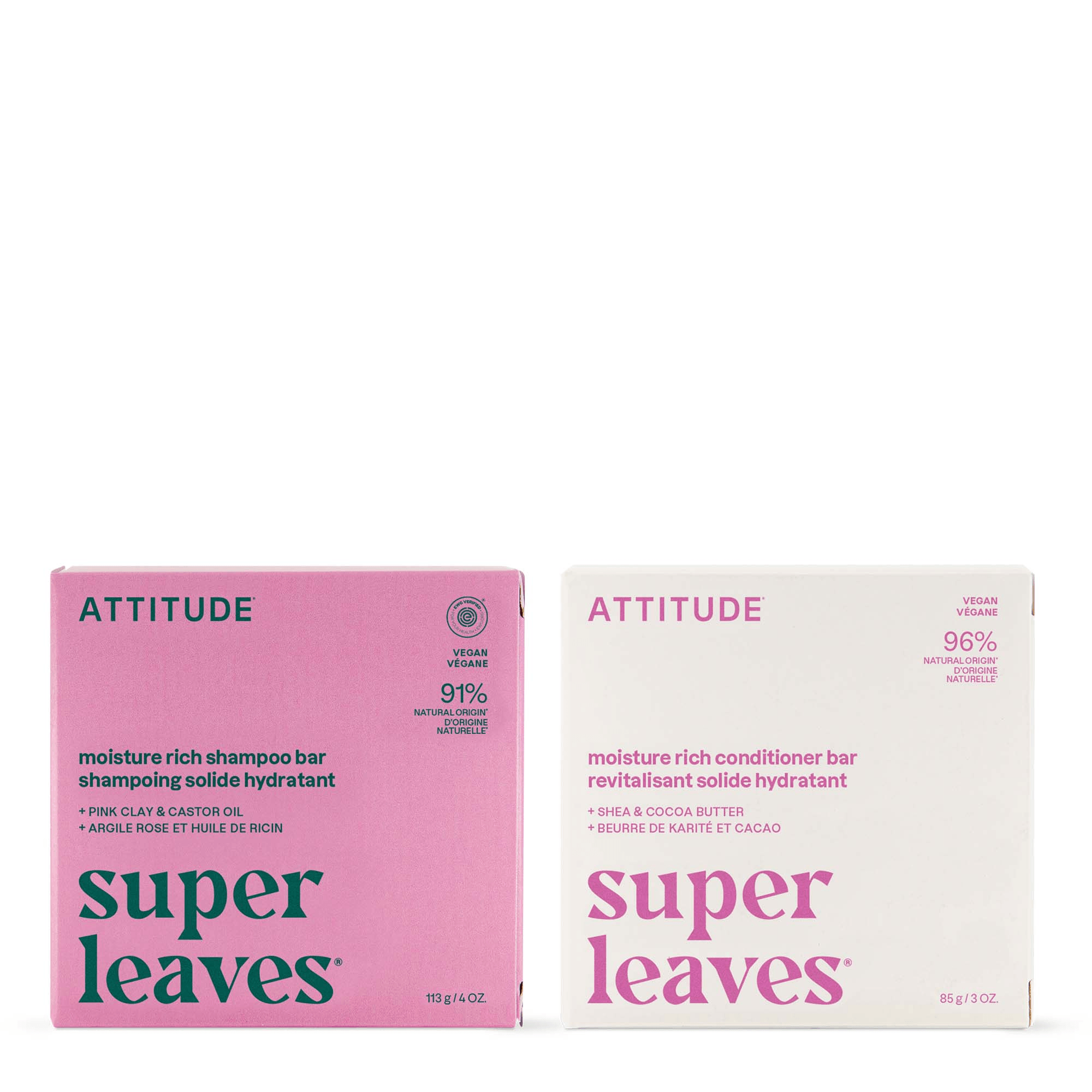 ATTITUDE Volumizing Shampoo & Conditioner Bar Duo