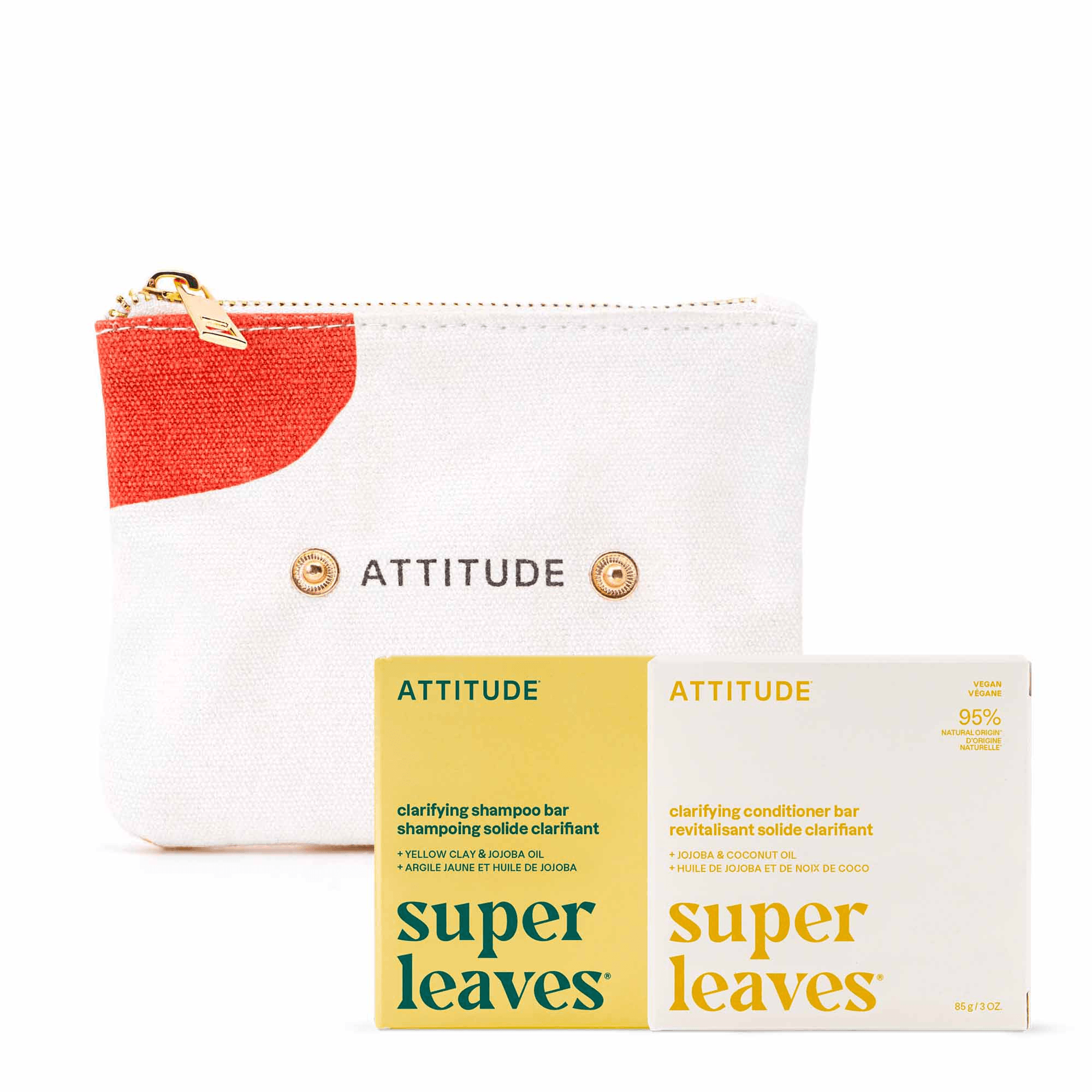 ATTITUDE Detoxifying Shampoo & Conditioner Bar Duo
