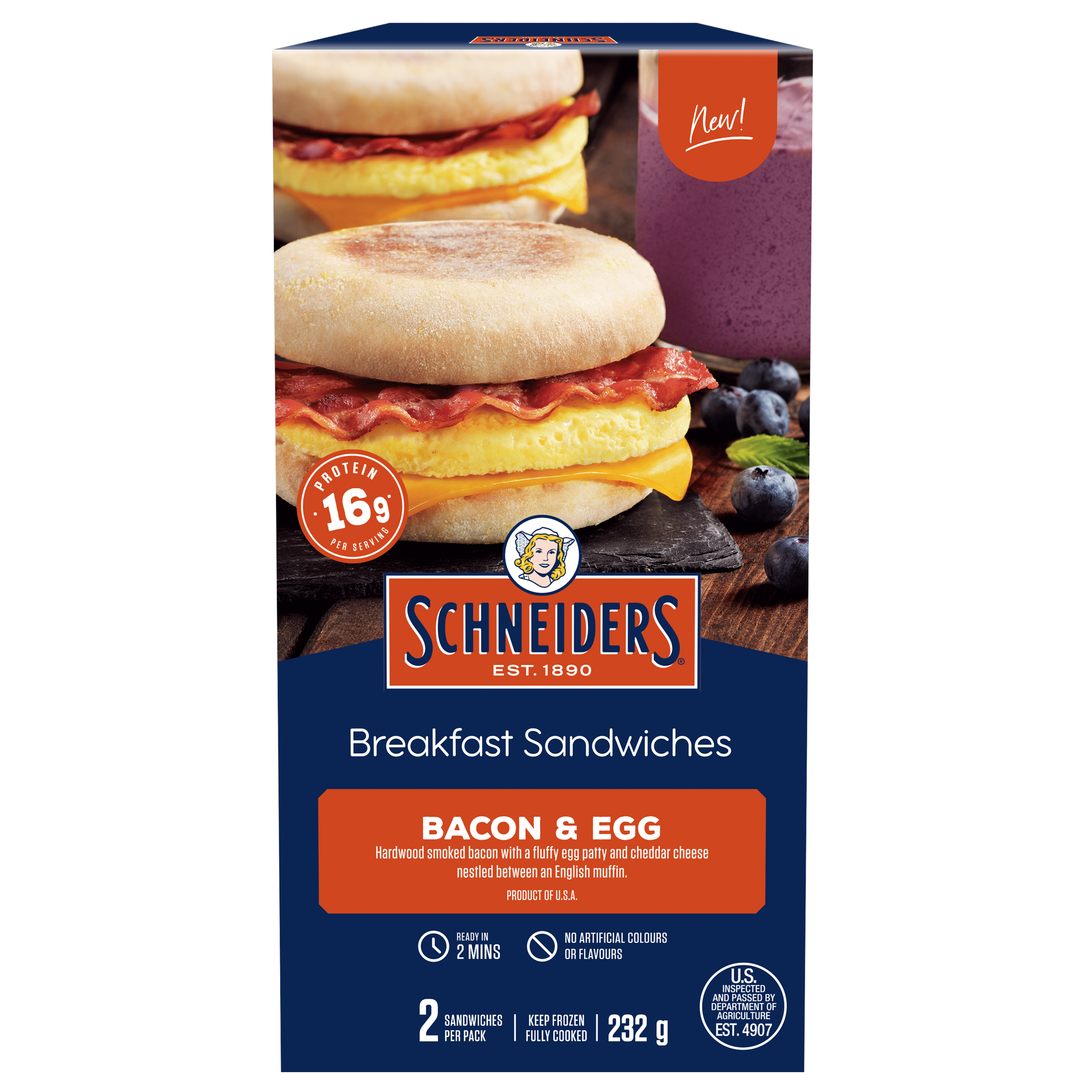 Schneiders Bacon & Egg Breakfast Sandwich