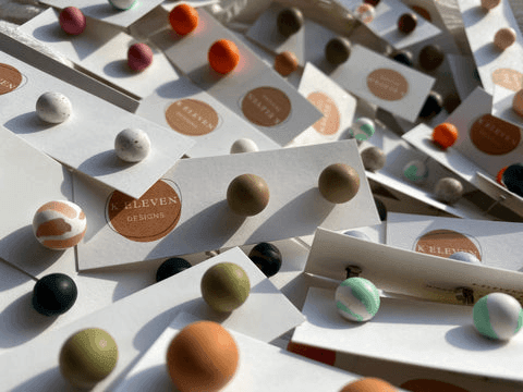 K Eleven Designs - Clay Earrings