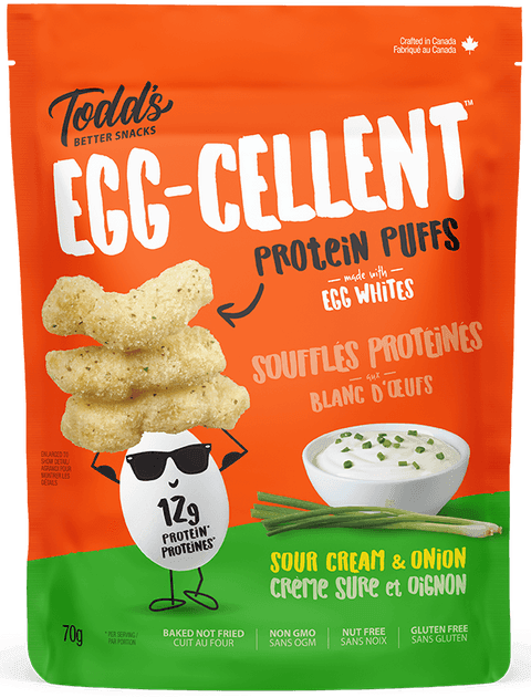 Todd's Better Snacks - Egg & Lentil Protein Puffs