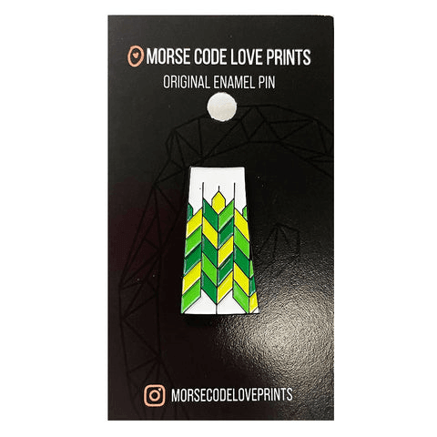 Morse Code Love Prints - Enamel Pins