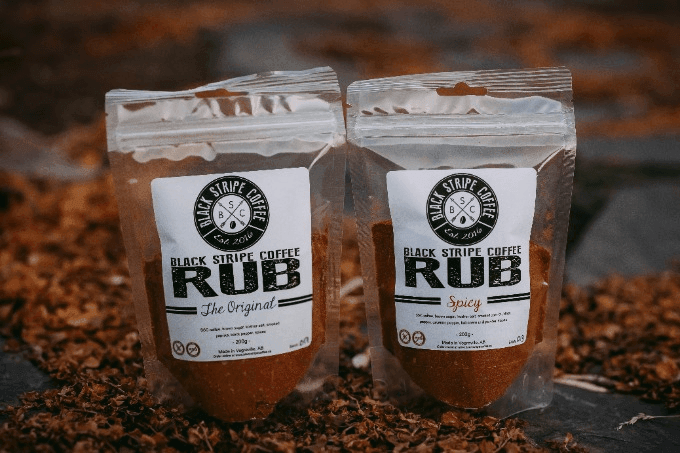 Black Stripe Coffee Rubs