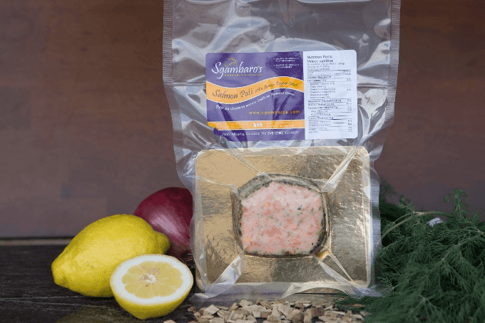 Sgambaro's Salmon Pate with a Lemon Pepper Crust