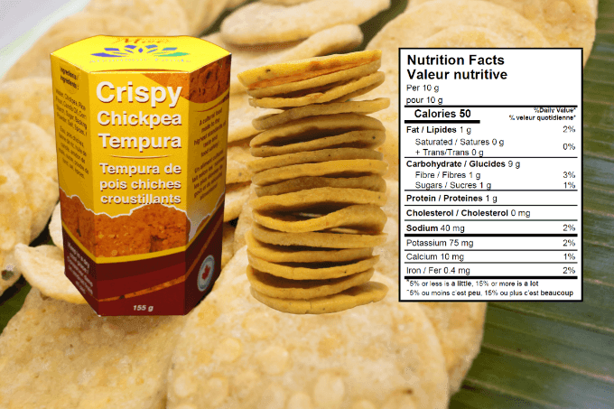 Crispy Chickpea Tempura: Soup Cracker