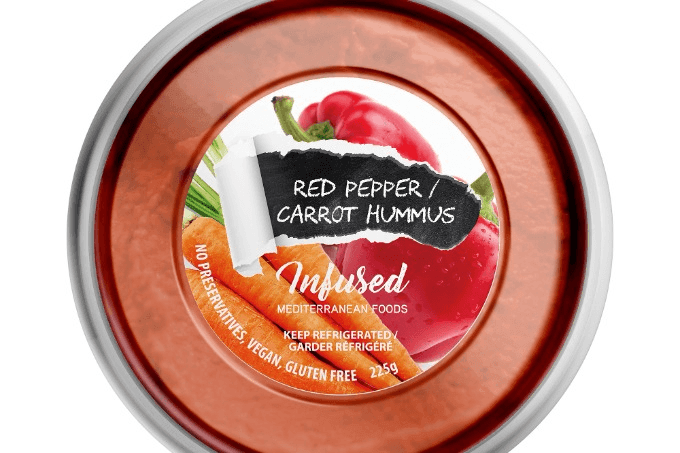 Infused Mediterranean Foods Red Pepper/ Carrot Hummus