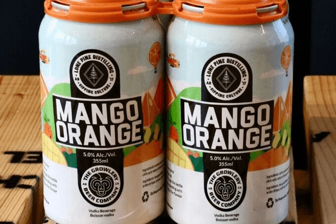 Lone Pine Mango Orange Vodka Soda