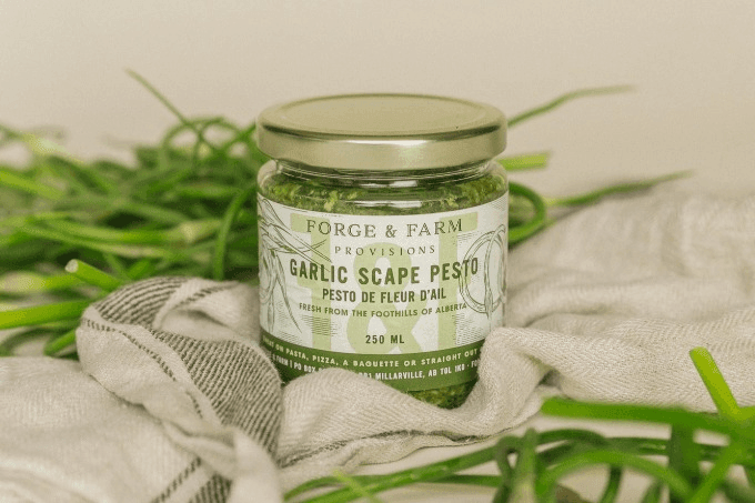 Forge & Farm Garlic Scape Pesto