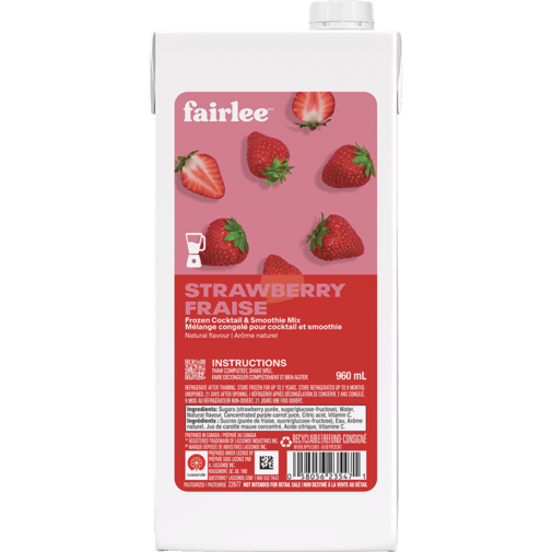 Fairlee Strawberry Smoothie and Cocktail Mix