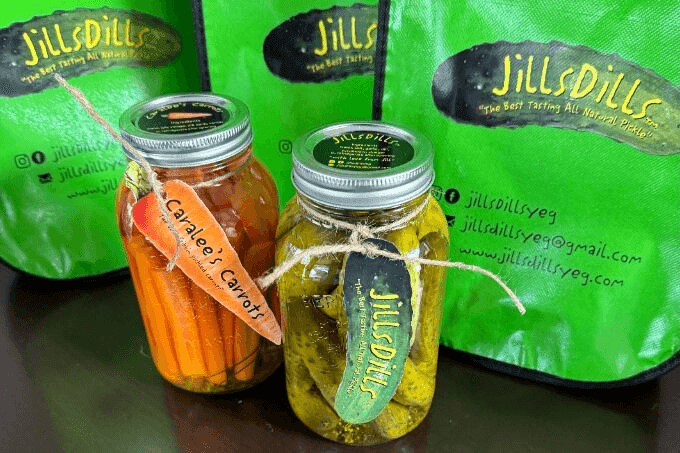 JillsDills Pickled Garlic Cucumbers
