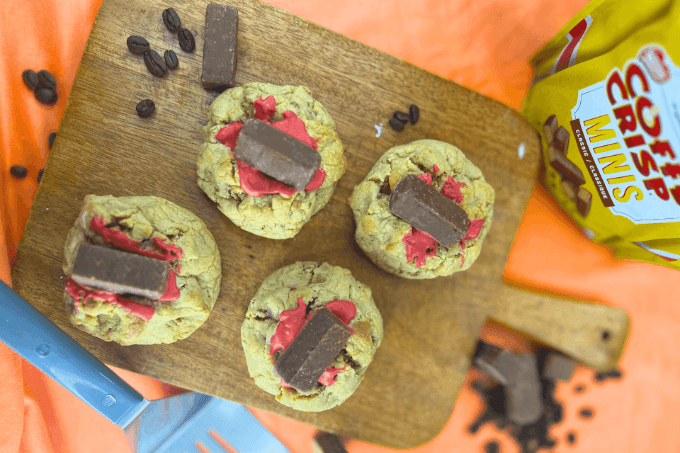 +coffee. Coffee Crisp Chunky Cookies