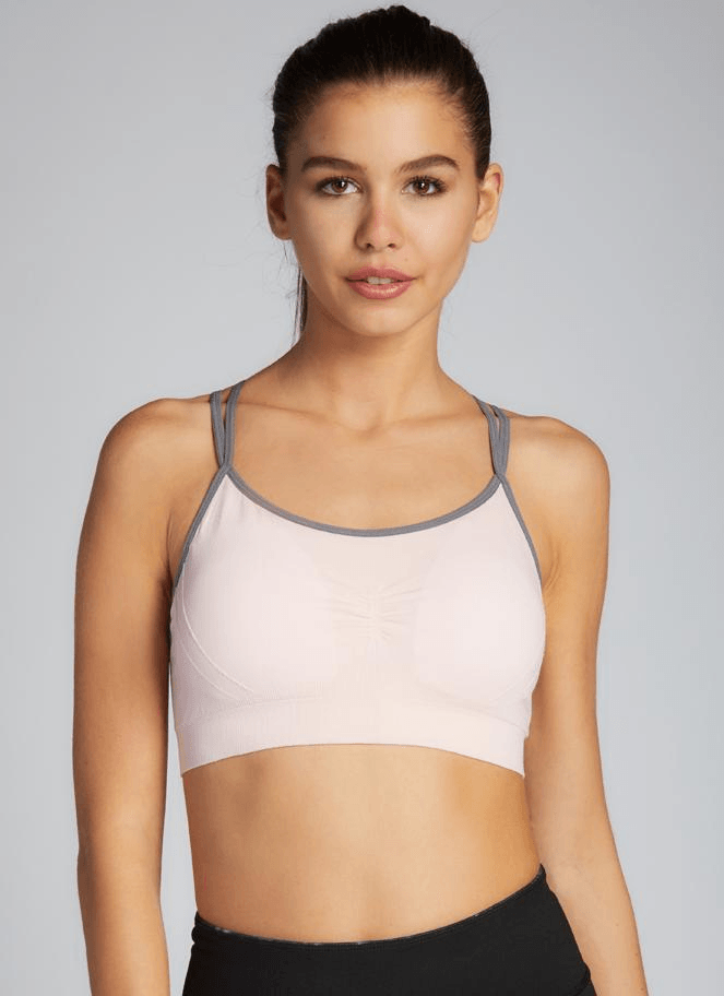C'est Moi Aloe Yarn Two Tone Sports Bra
