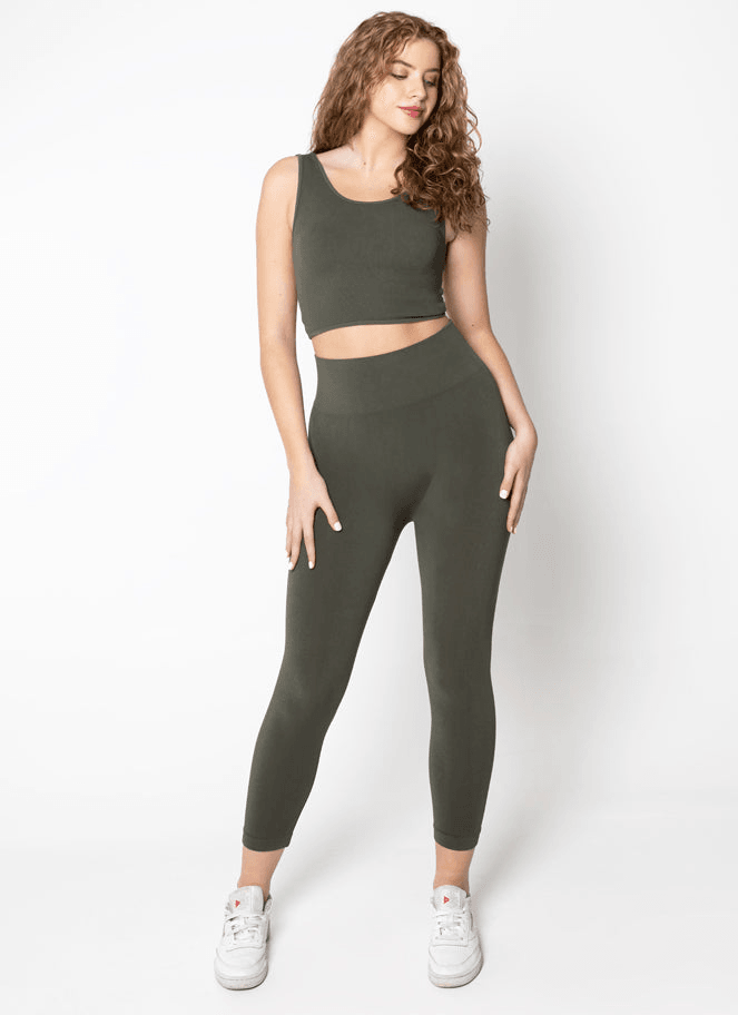 C'est Moi Bamboo 3/4 High Waisted Legging