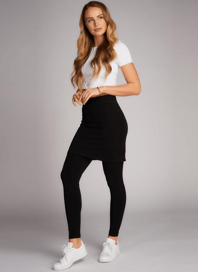 C'est Moi Bamboo Leggings w/Skirt