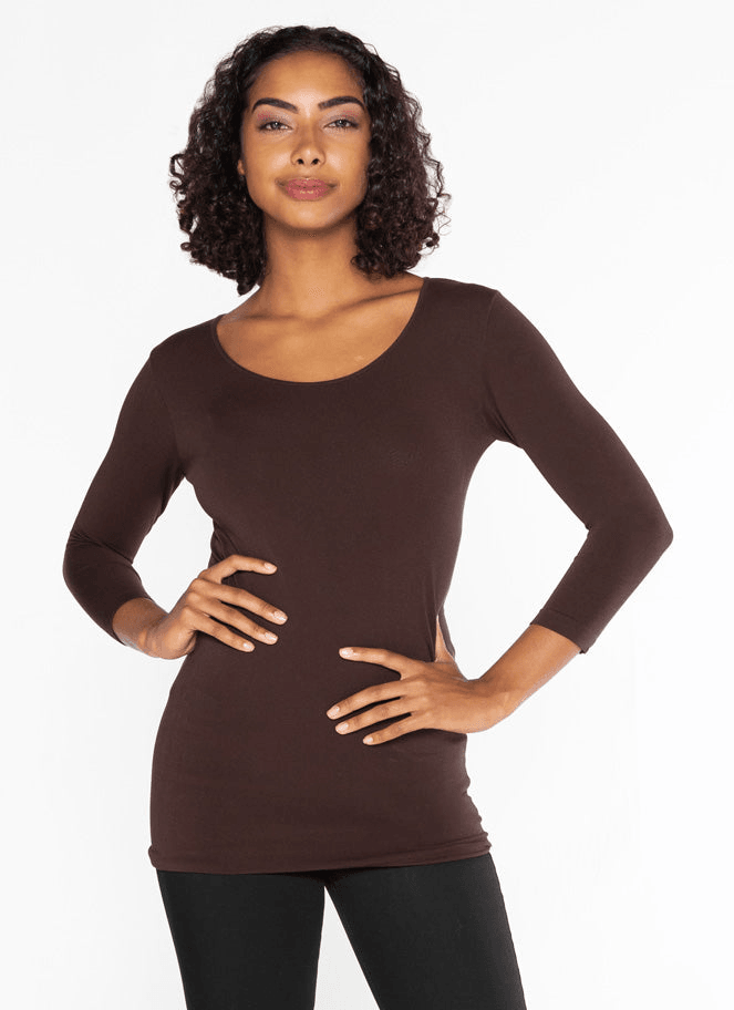 C'est Moi Bamboo 3/4 Sleeve Top