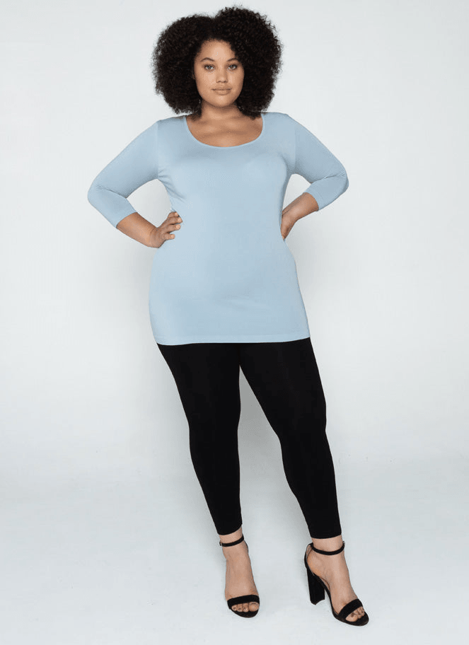 C'est Moi Bamboo Plus High Waisted 3/4 Legging