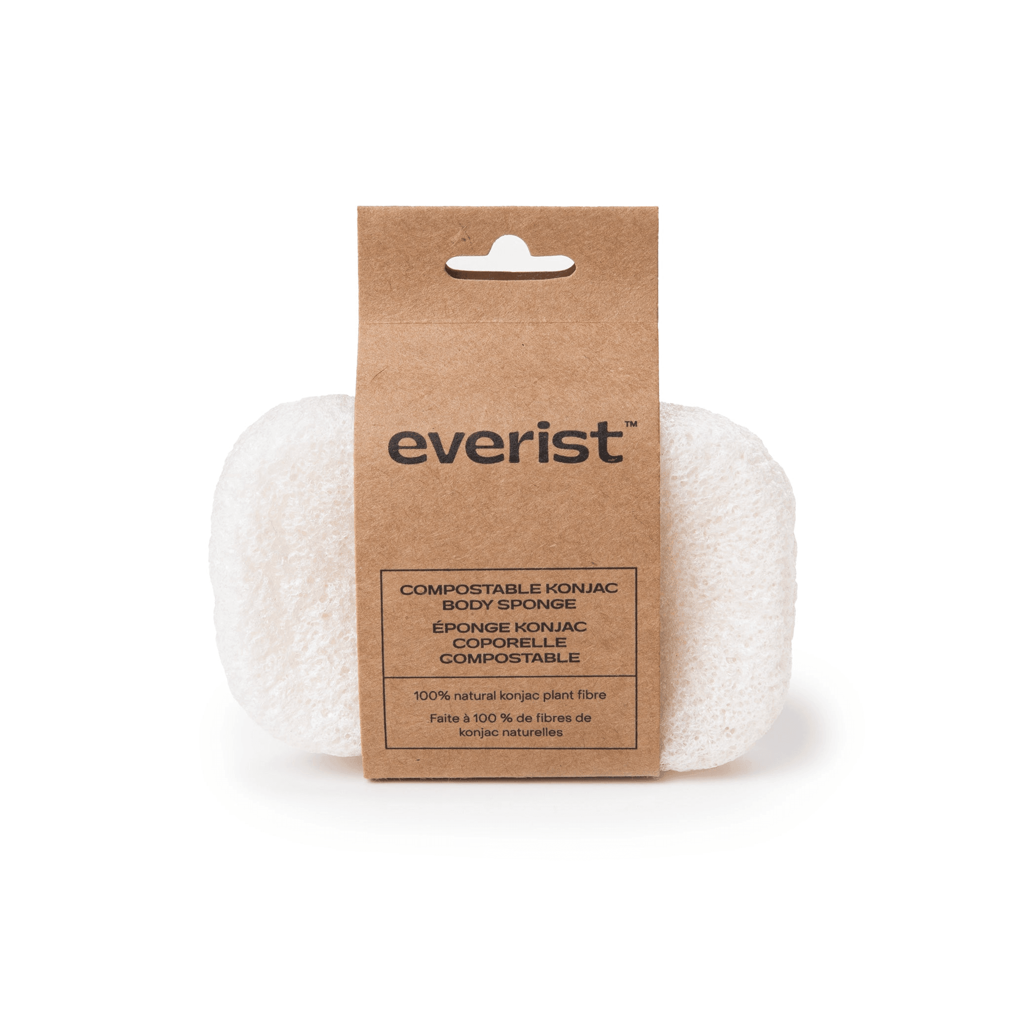 Everist Compostable Konjac Body Sponge