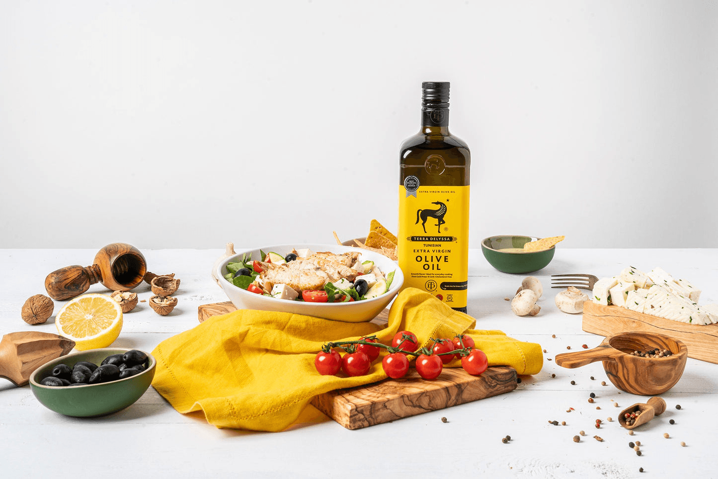 Terra Delyssa Red Grape And Goat Cheese Salad With Walnuts