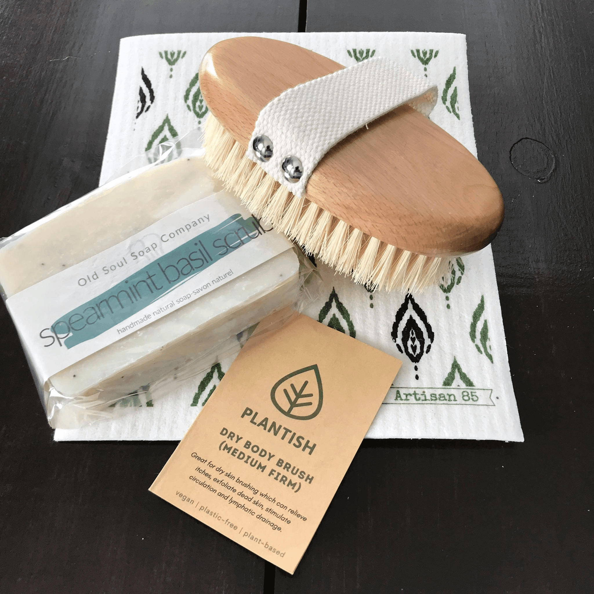 Old Soul Soap Company Dry Brush and Soap Gift Pack