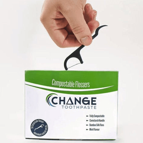 Change Toothpaste Compostable Flosser
