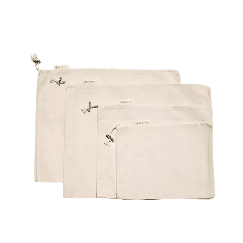 Plantish Organic Cotton Muslin Bags