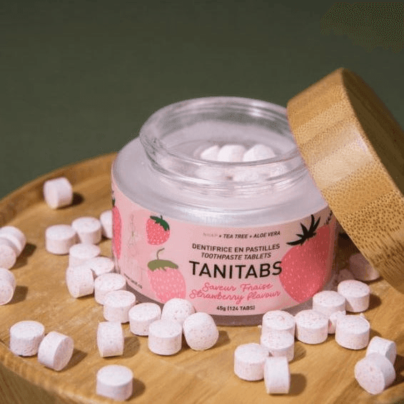 TANIT Strawberry Toothpaste Tablets