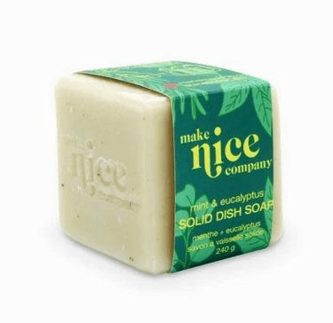 Make Nice Company Mint Eucalyptus Solid Dish Soap