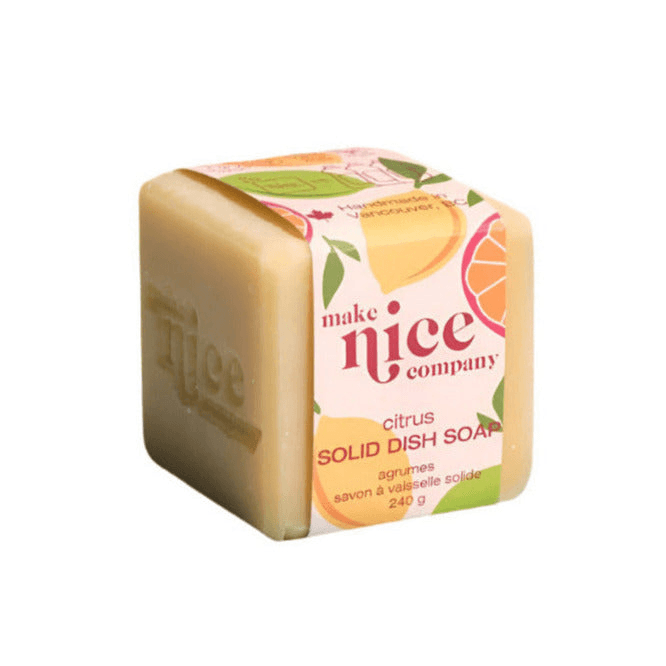 Make Nice Company Citrus Solid Dish Soap