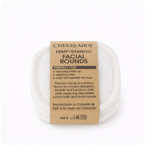 Cheeks Ahoy Hemp Bamboo Facial Rounds