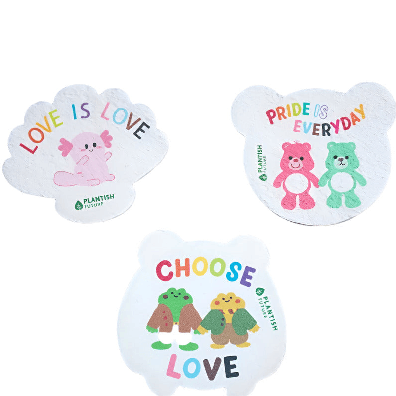 Plantish Progress Pride Pop Up Sponges