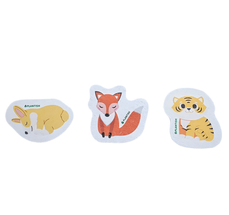 Plantish Barks and Roars Pop Up Sponges
