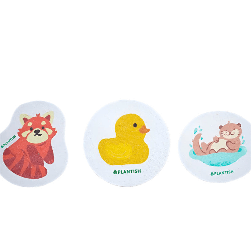 Plantish Furry Friends Pop Up Sponges
