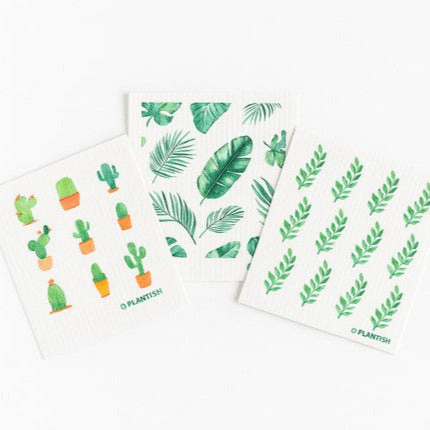 Plantish Potting Around Swedish Sponge Cloth Set