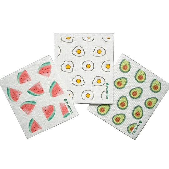 Plantish Sweet Munchies Swedish Sponge Cloth Set