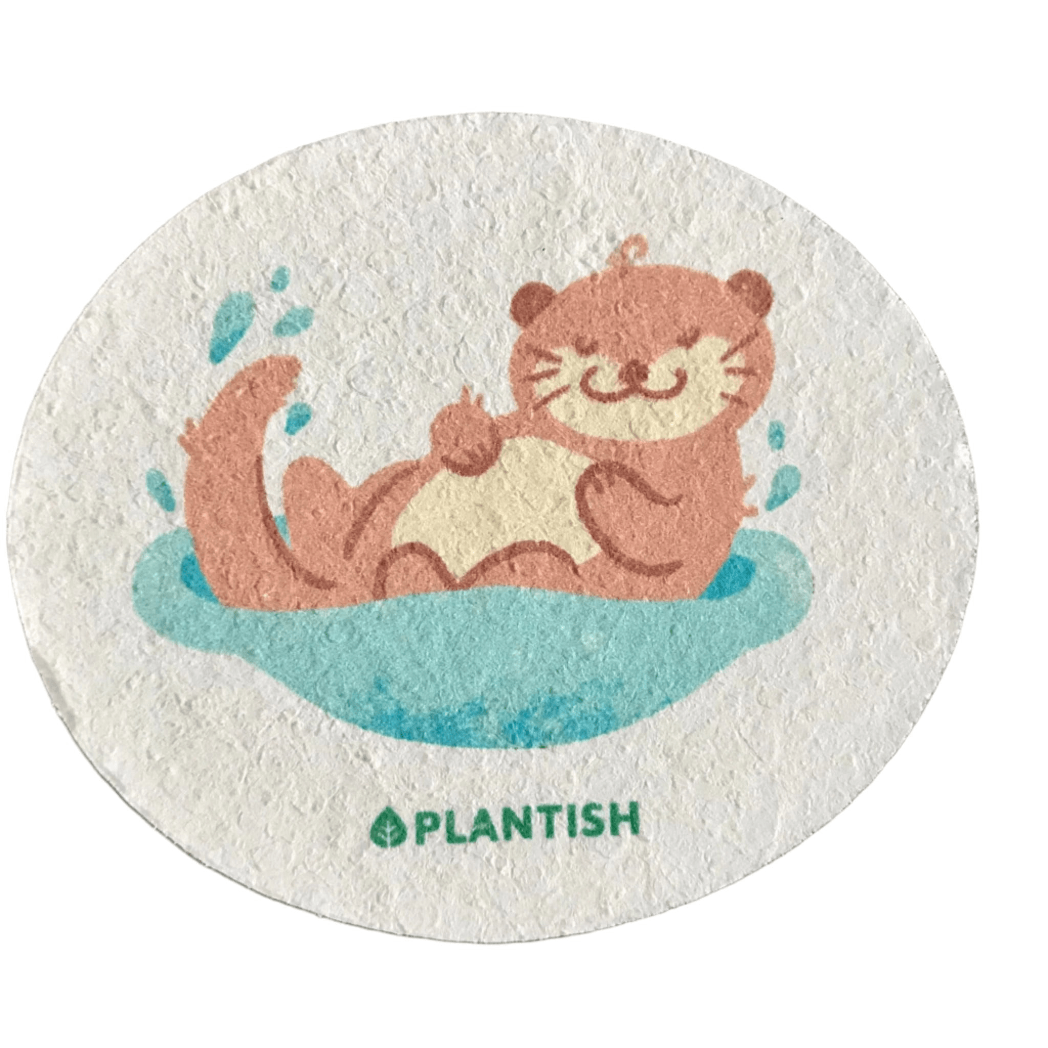 Plantish Sleepy Otter Pop Up Sponge