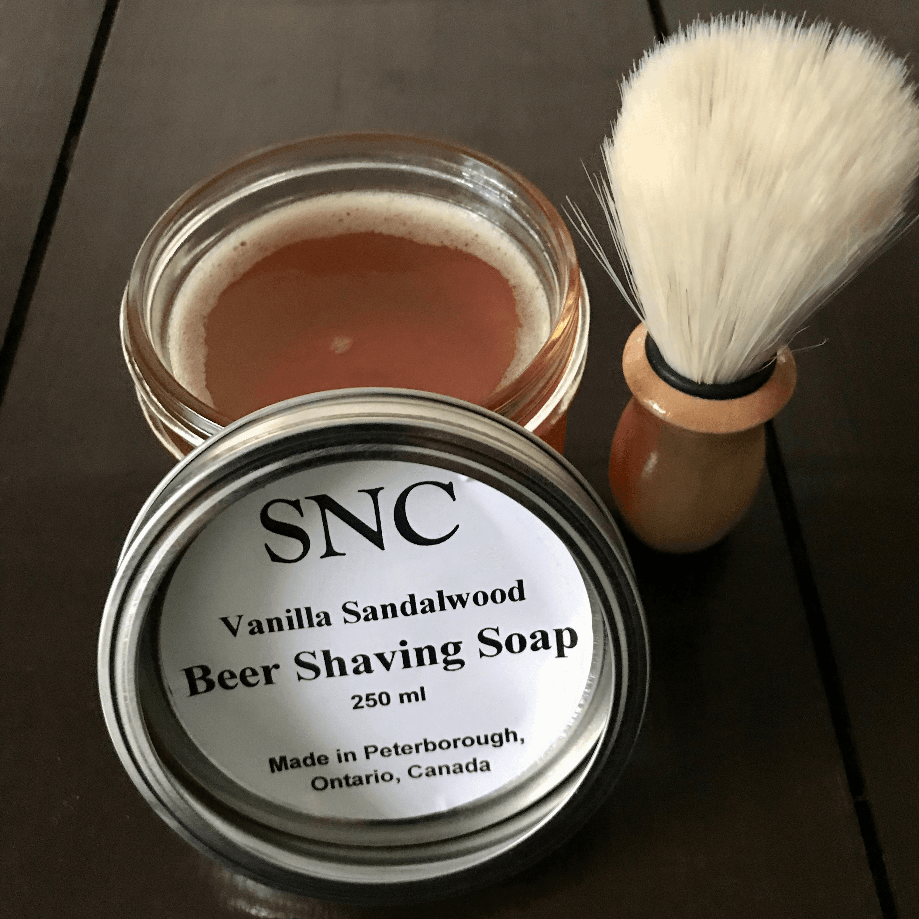 Simply Natural Canada Beer Shaving Soap in a Jar