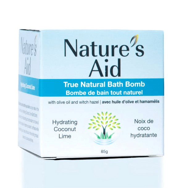 Nature's Aid Natural Bath Bomb - Hydrating Coconut Lime