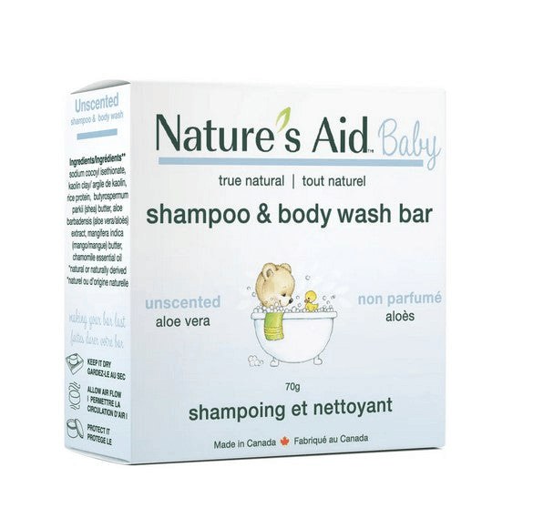 Nature's Aid Baby Solid Shampoo and Body Wash Bar