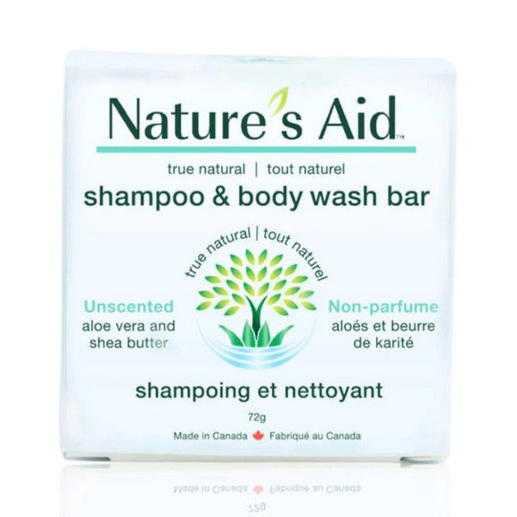 Nature's Aid 2 in 1 Shampoo and Body Wash Bar - Unscented