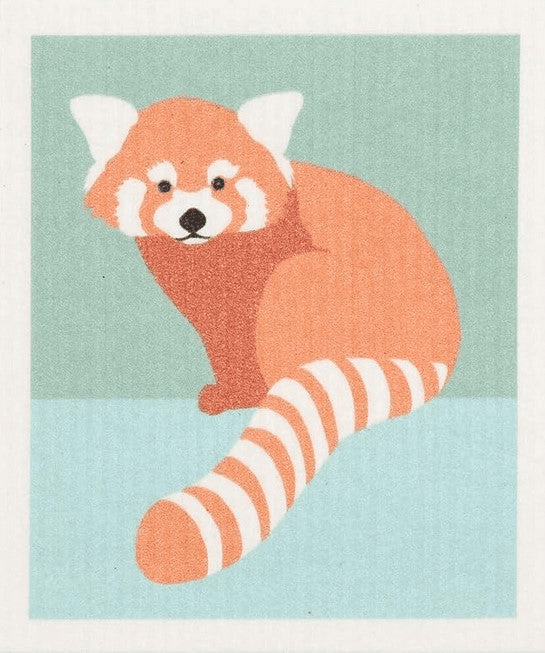 More Joy Red Panda Swedish Dishcloth