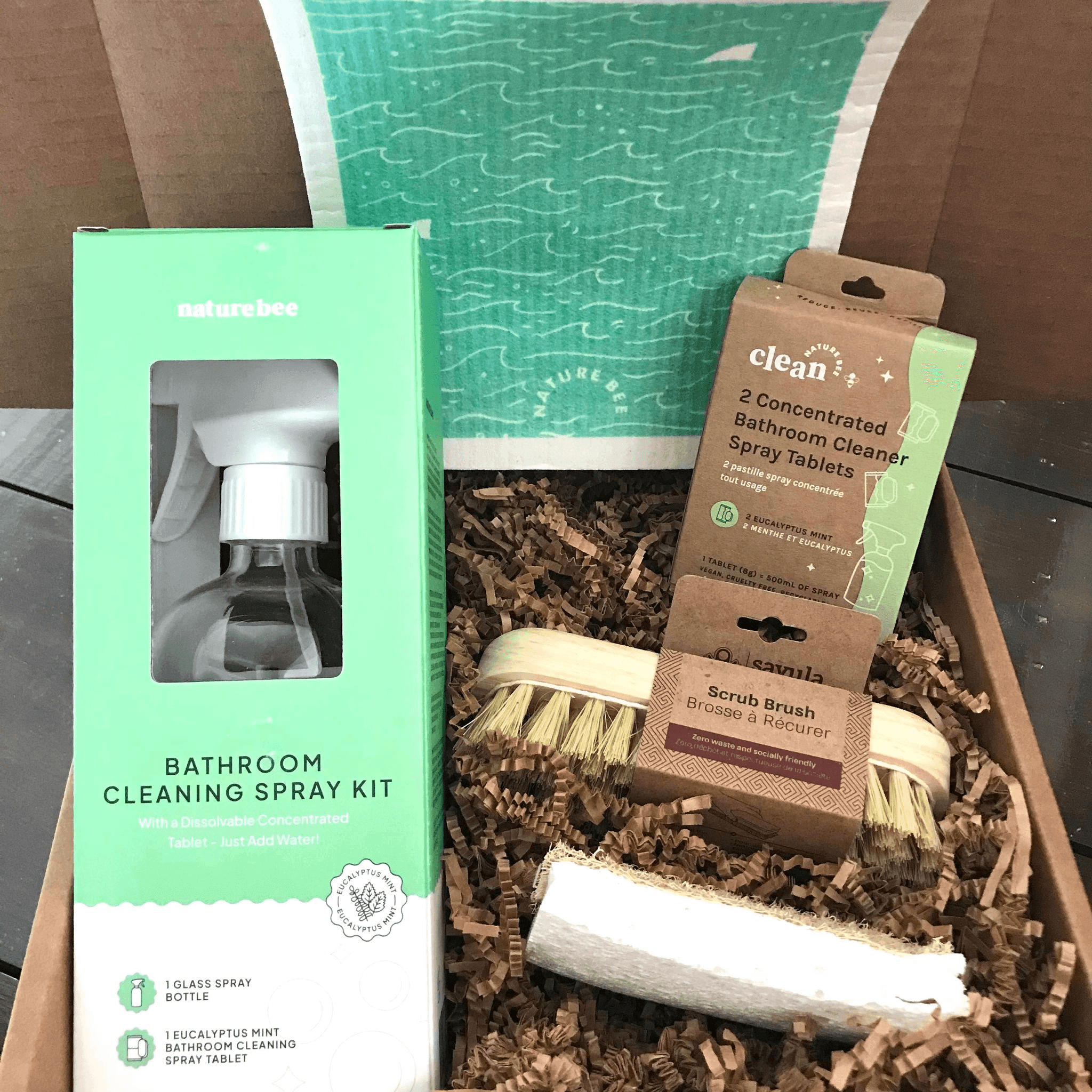 Nature Bee Clean Eucalyptus Mint Bathroom Cleaning Kit