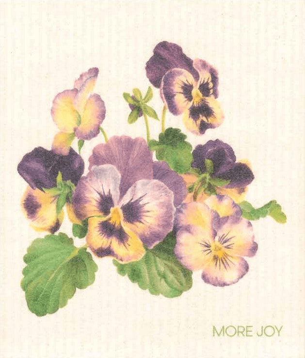 More Joy Pansy Swedish Dishcloth