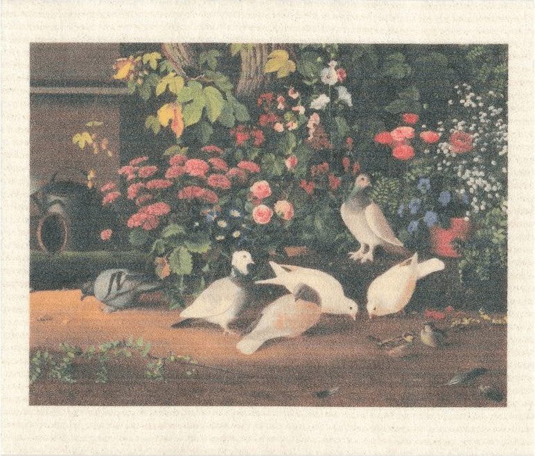 More Joy Flowers and Birds Swedish Dishcloth