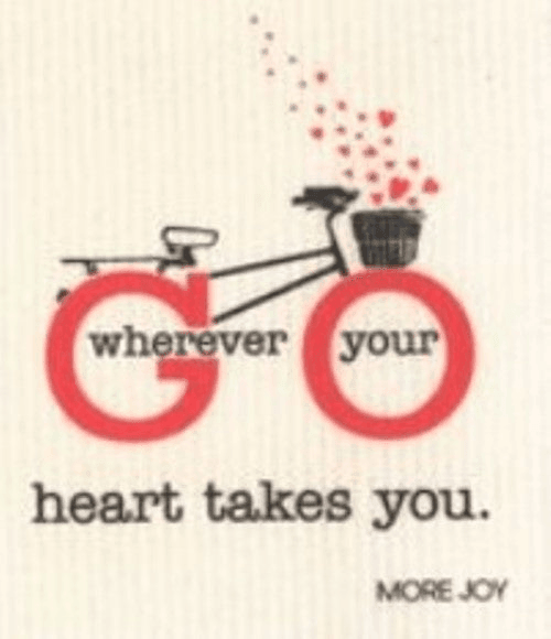 More Joy Go Wherever Swedish Dishcloth