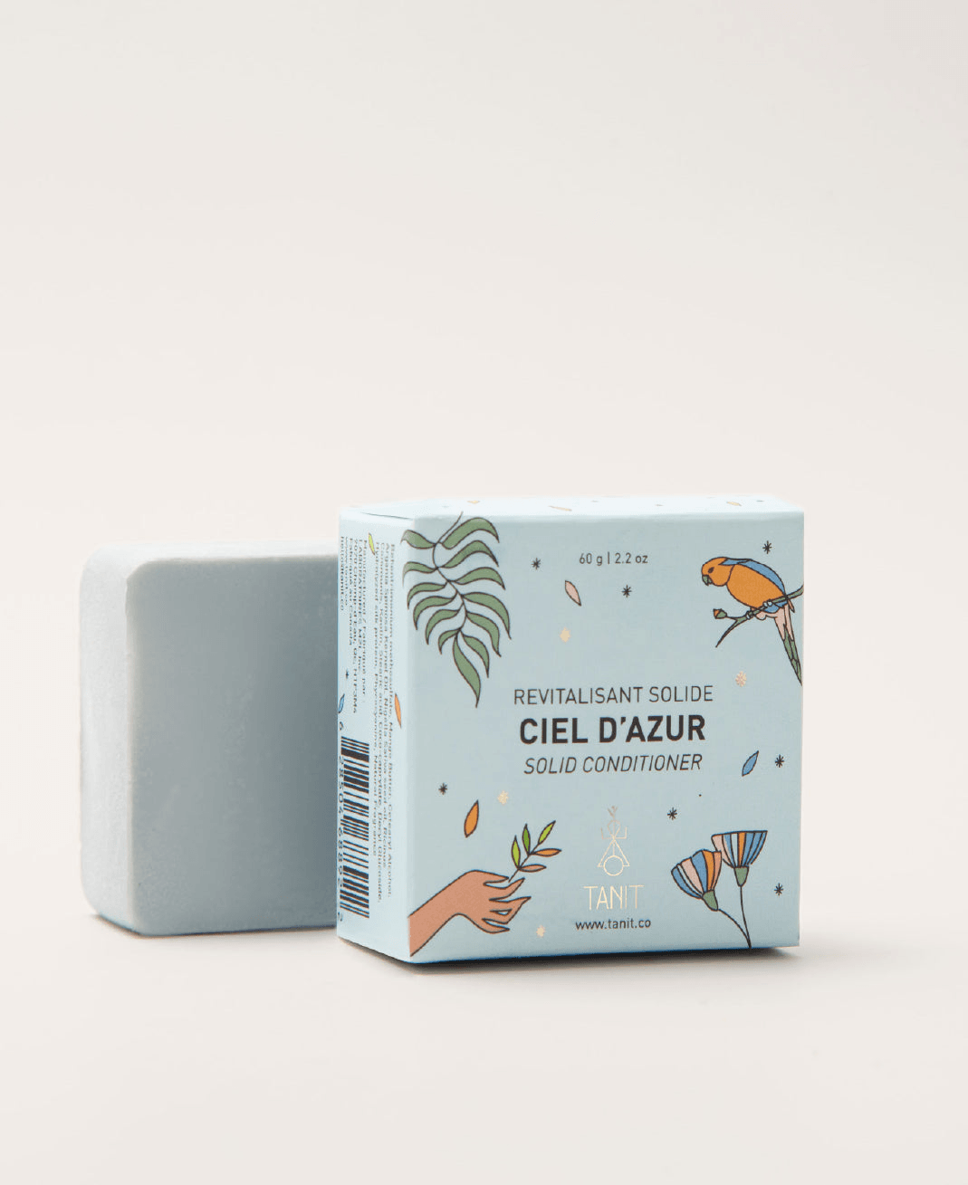 Tanit Ciel D'azur Conditioner Bar for Dry Brittle Hair