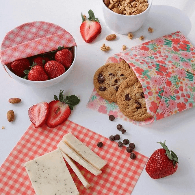 Nature Bee Pink Beeswax Wrap Set
