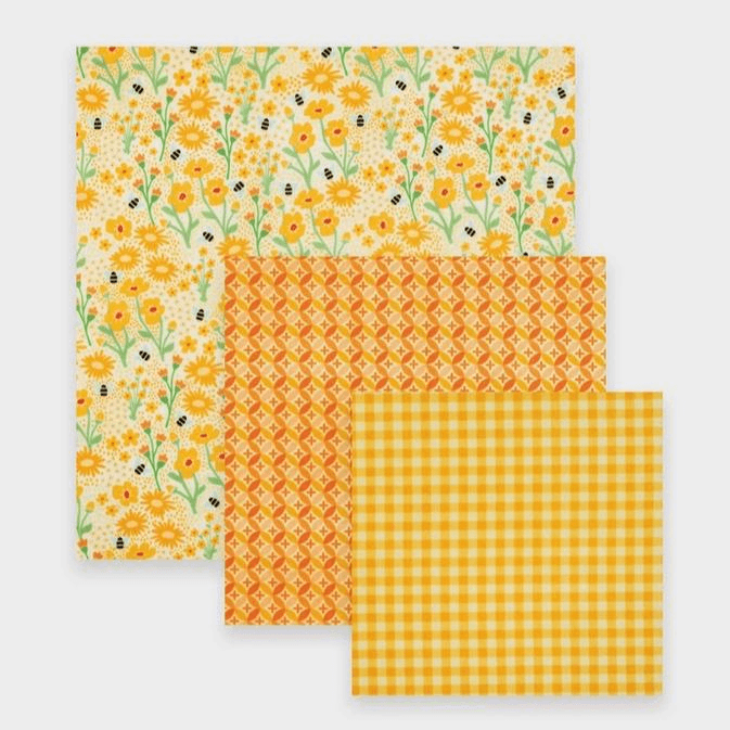 Nature Bee Yellow Beeswax Wrap Set