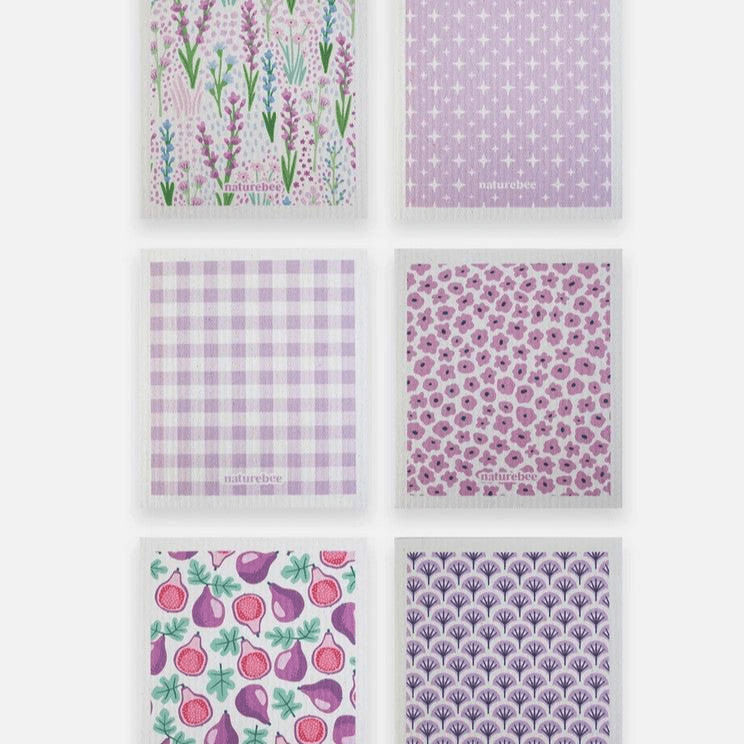 Nature Bee Purple Nature Bee Sponge Cloth Set