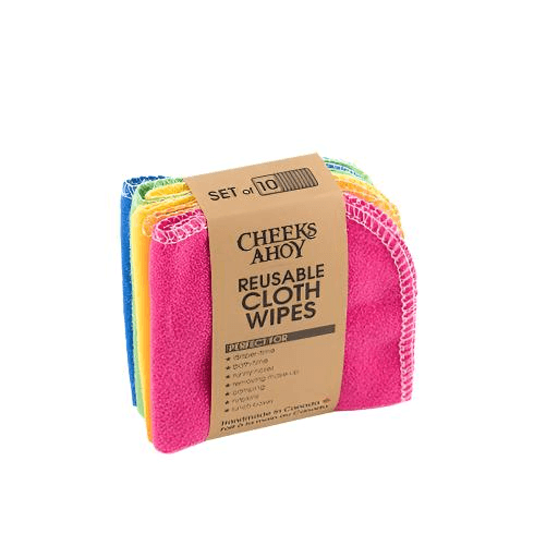 Cheeks Ahoy Reusable Cloth Wipes - Rainbow